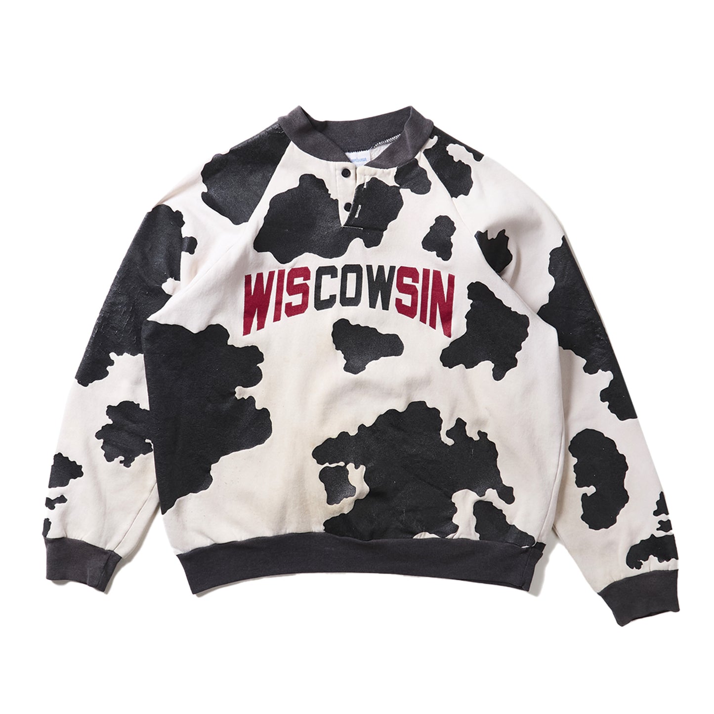 WISCOWSIN BUTTON CREWNECK