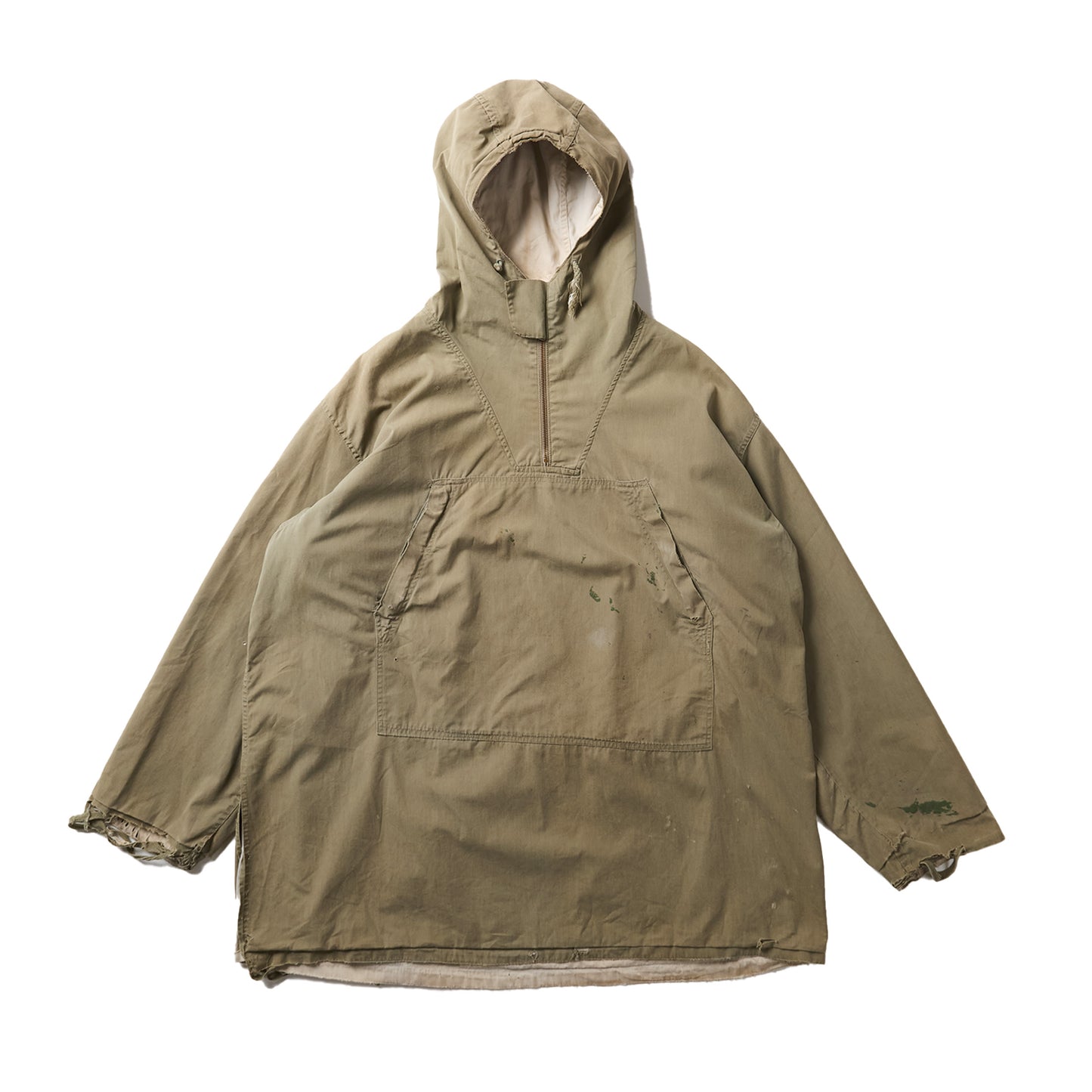 DISTRESSED PULLOVER PARKA