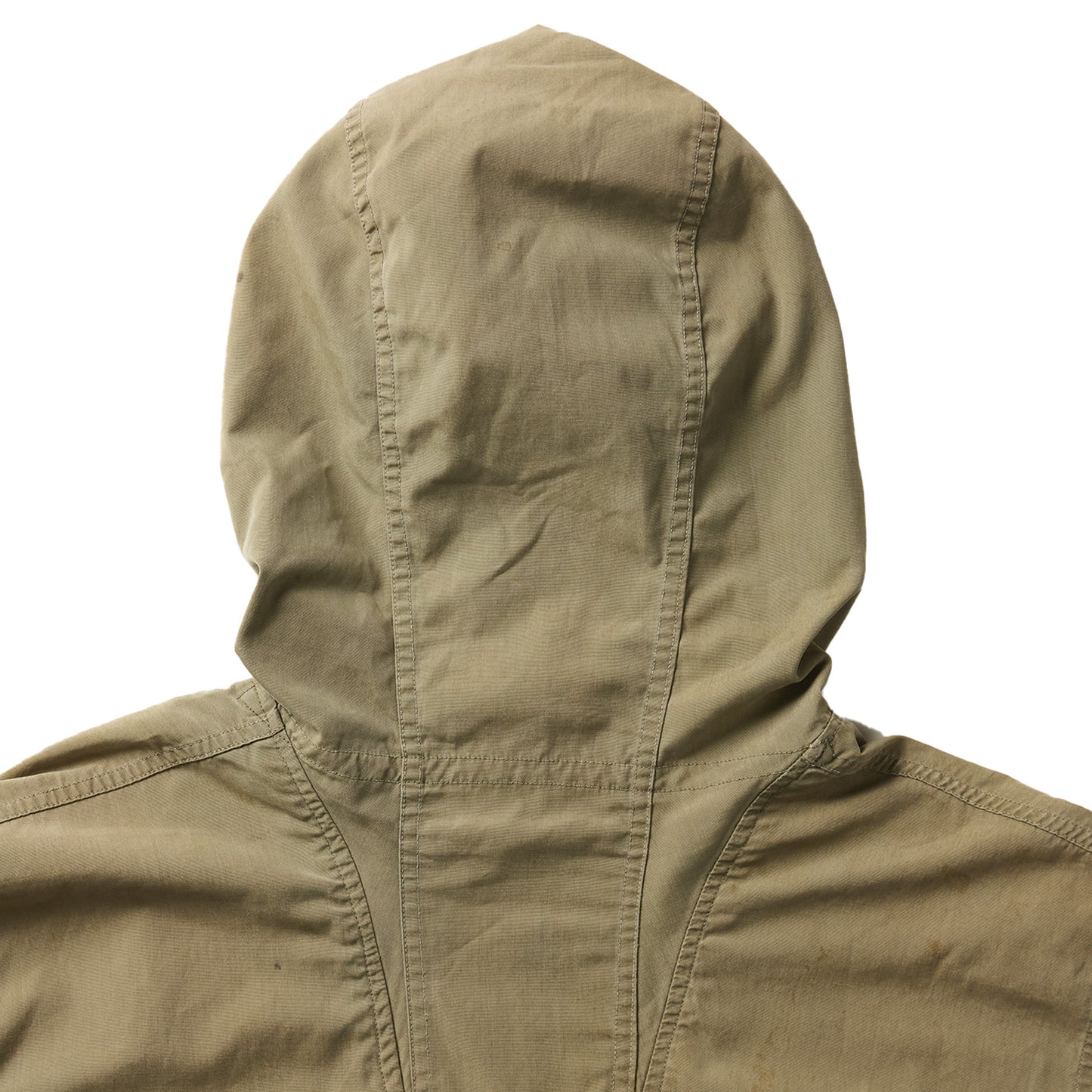 DISTRESSED PULLOVER PARKA